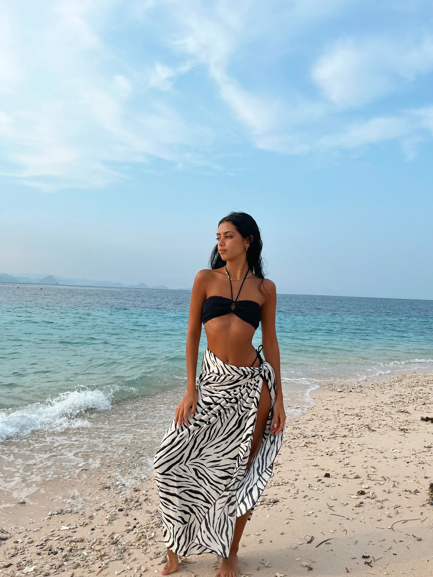 Zebra Printed Multiways Sarong